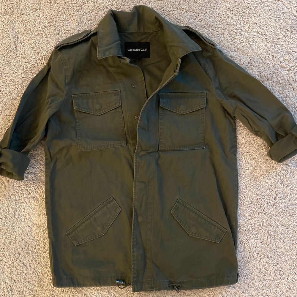 Army Green Olive Lightweight Jacket